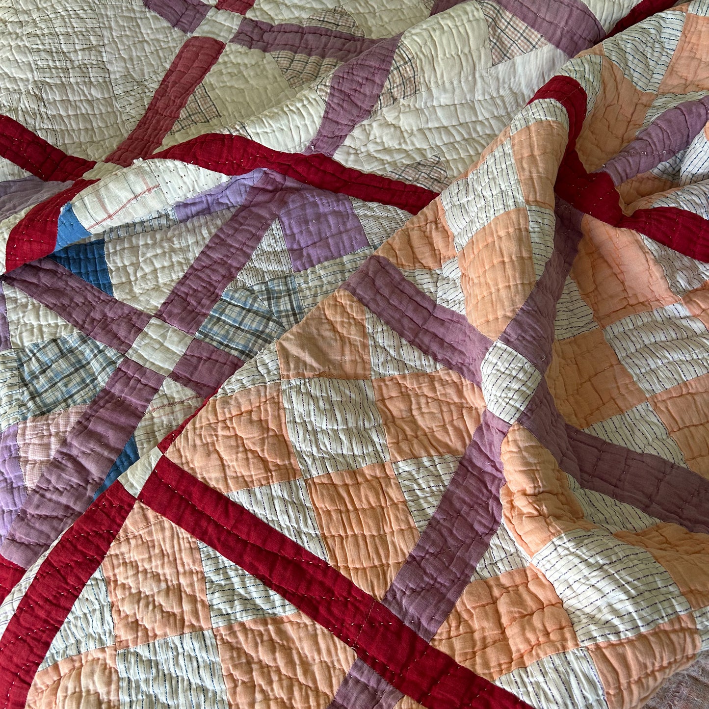 Heavy Antique Handstitched Quilt