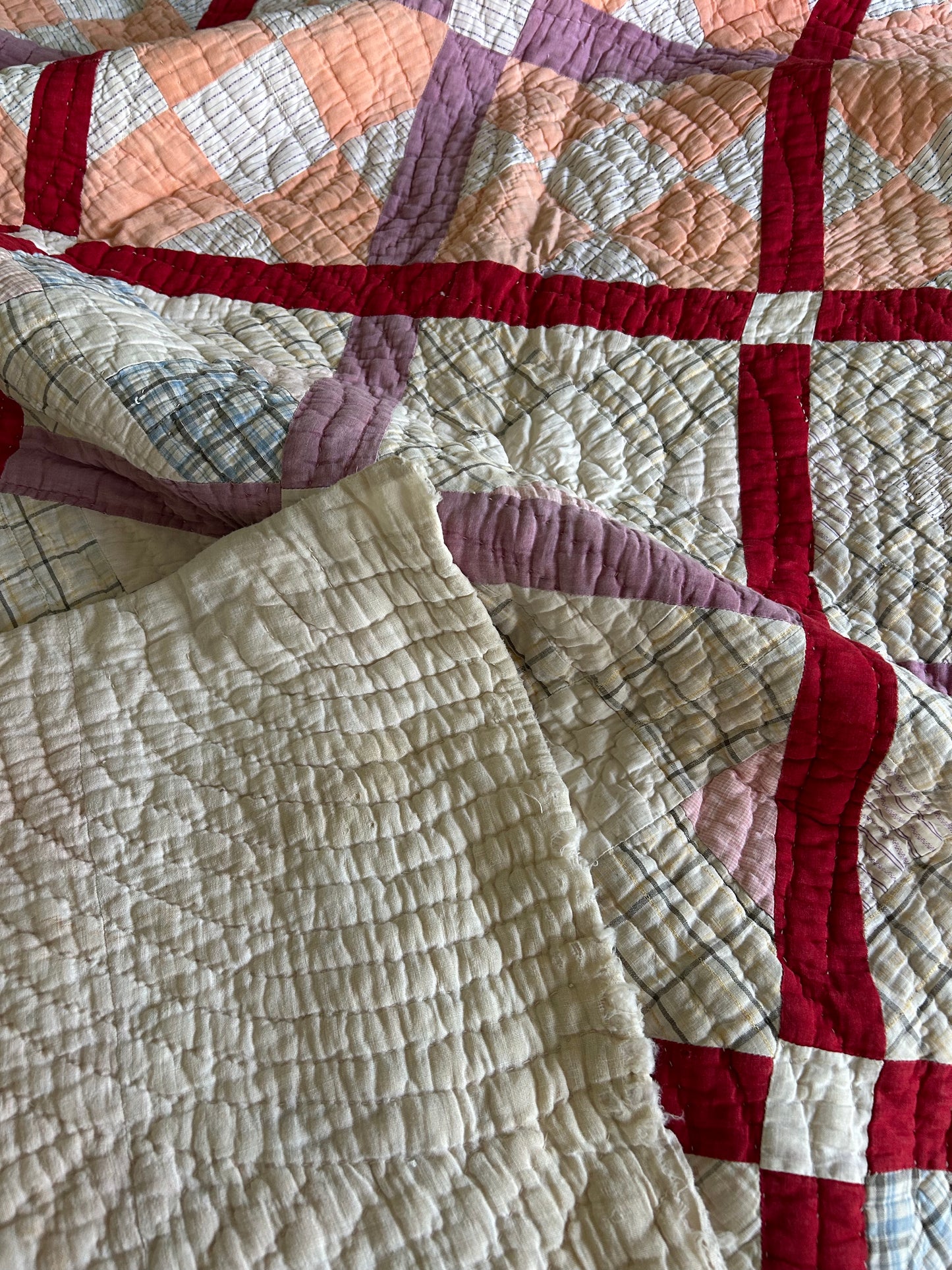 Heavy Antique Handstitched Quilt