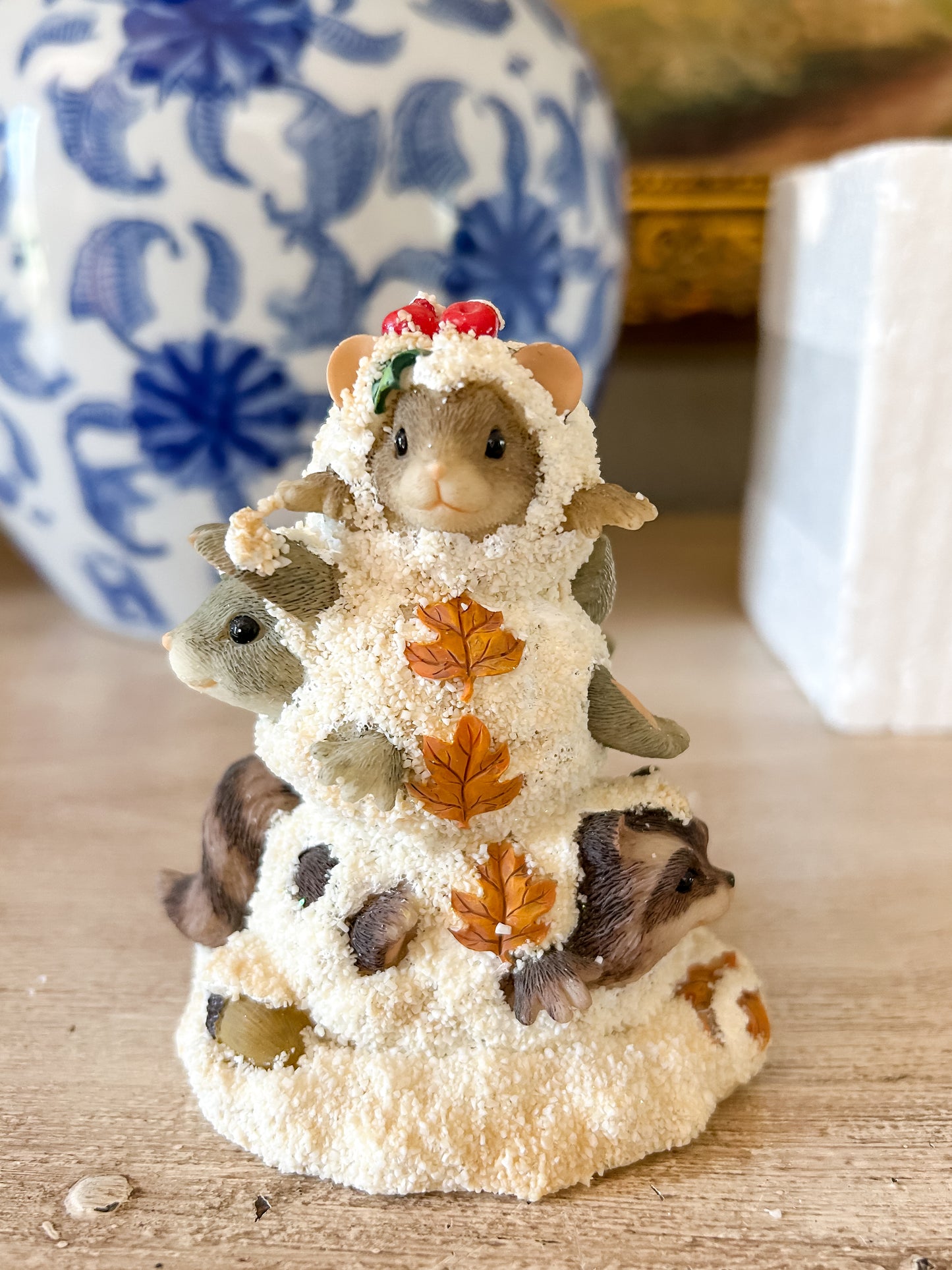 Charming Tails Figurine "A Snowy Trio"