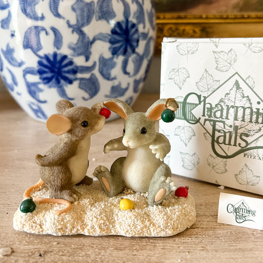 Charming Tails Figurine "Decorating Binkey"
