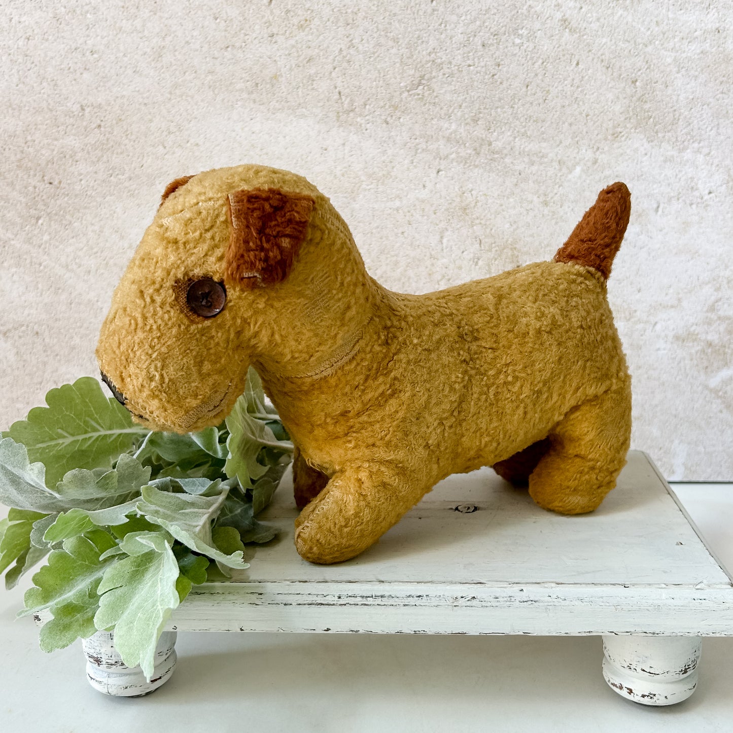 Vintage Stuffed Terrier Dog