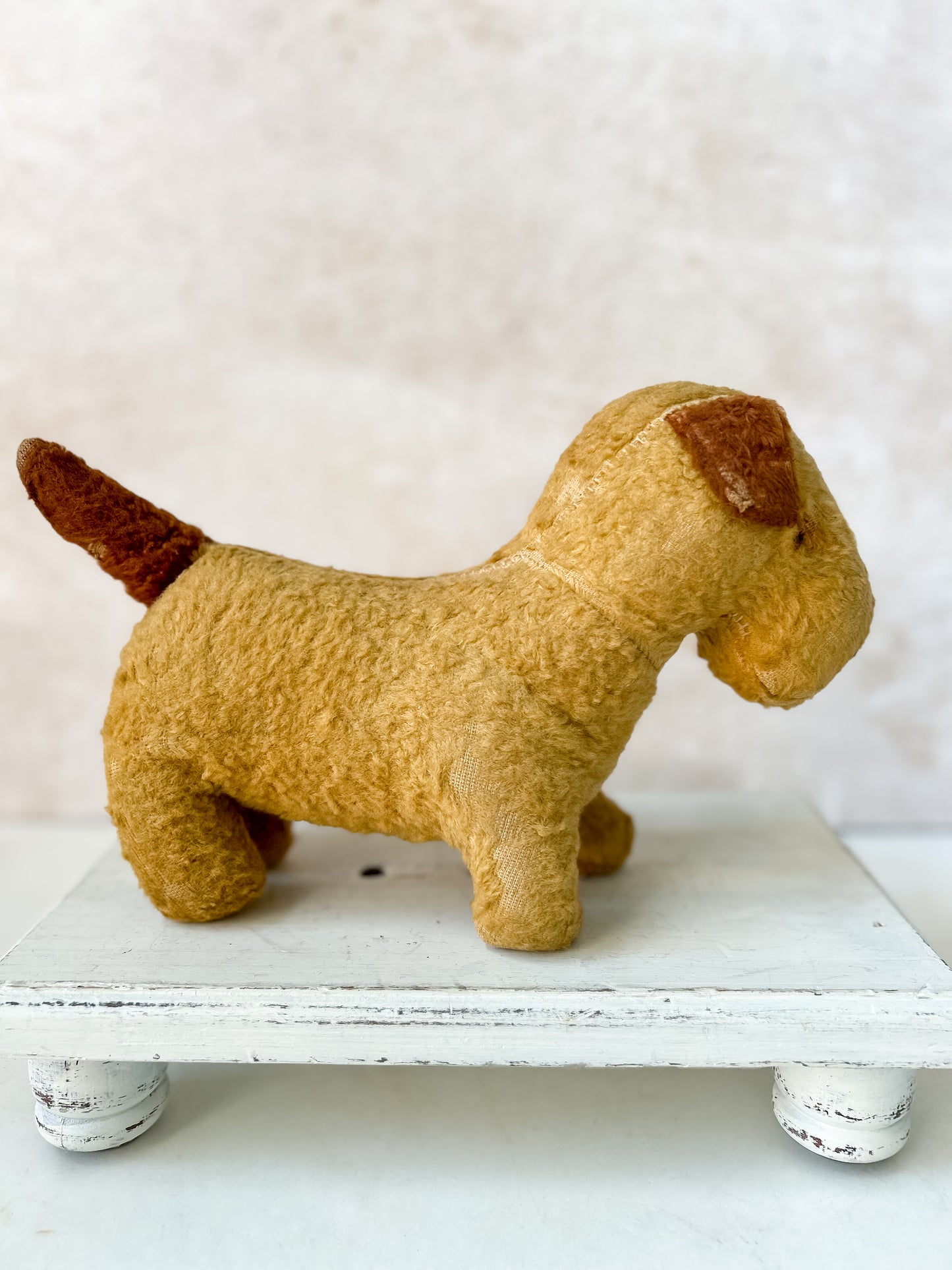 Vintage Stuffed Terrier Dog