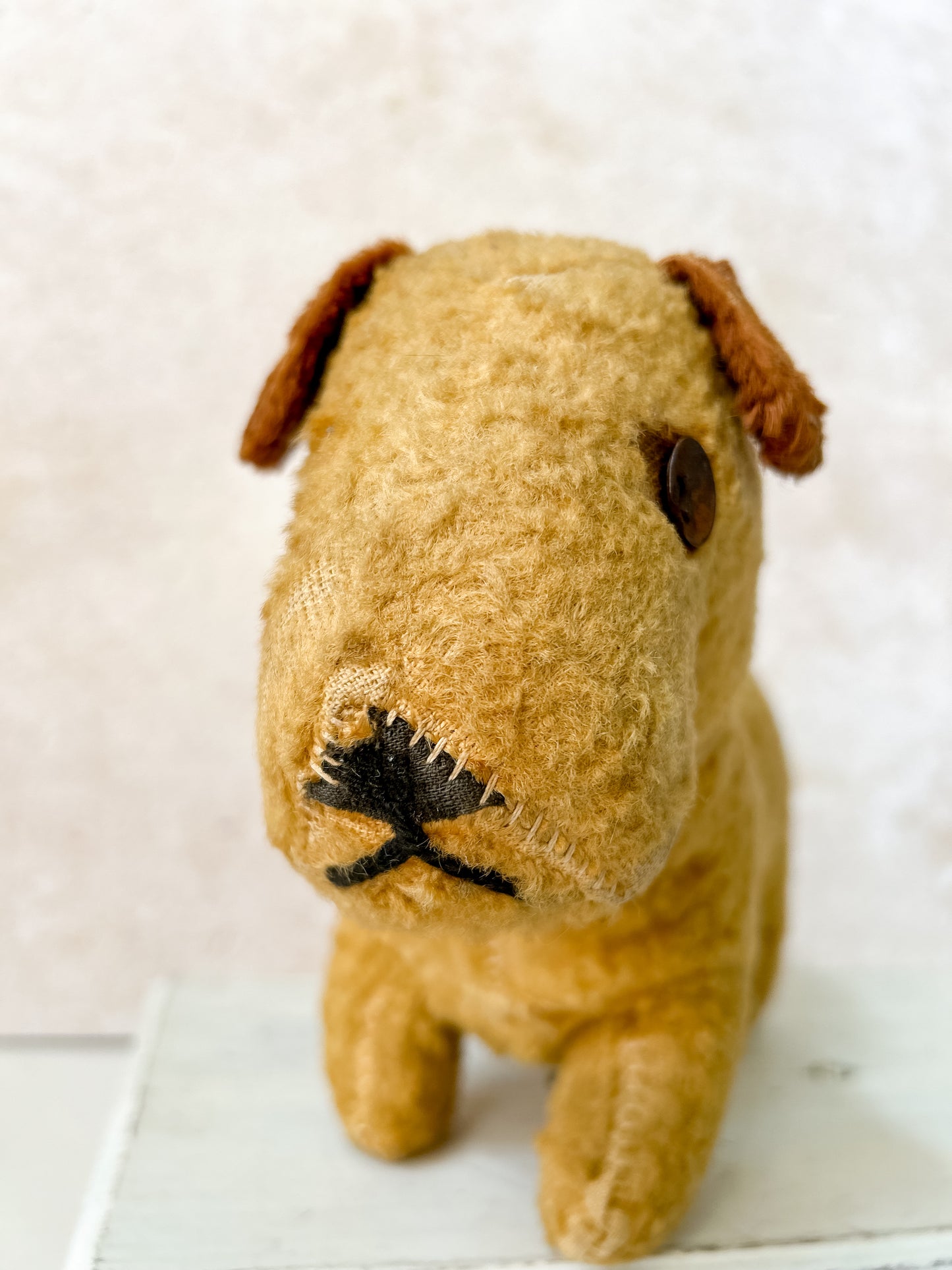 Vintage Stuffed Terrier Dog