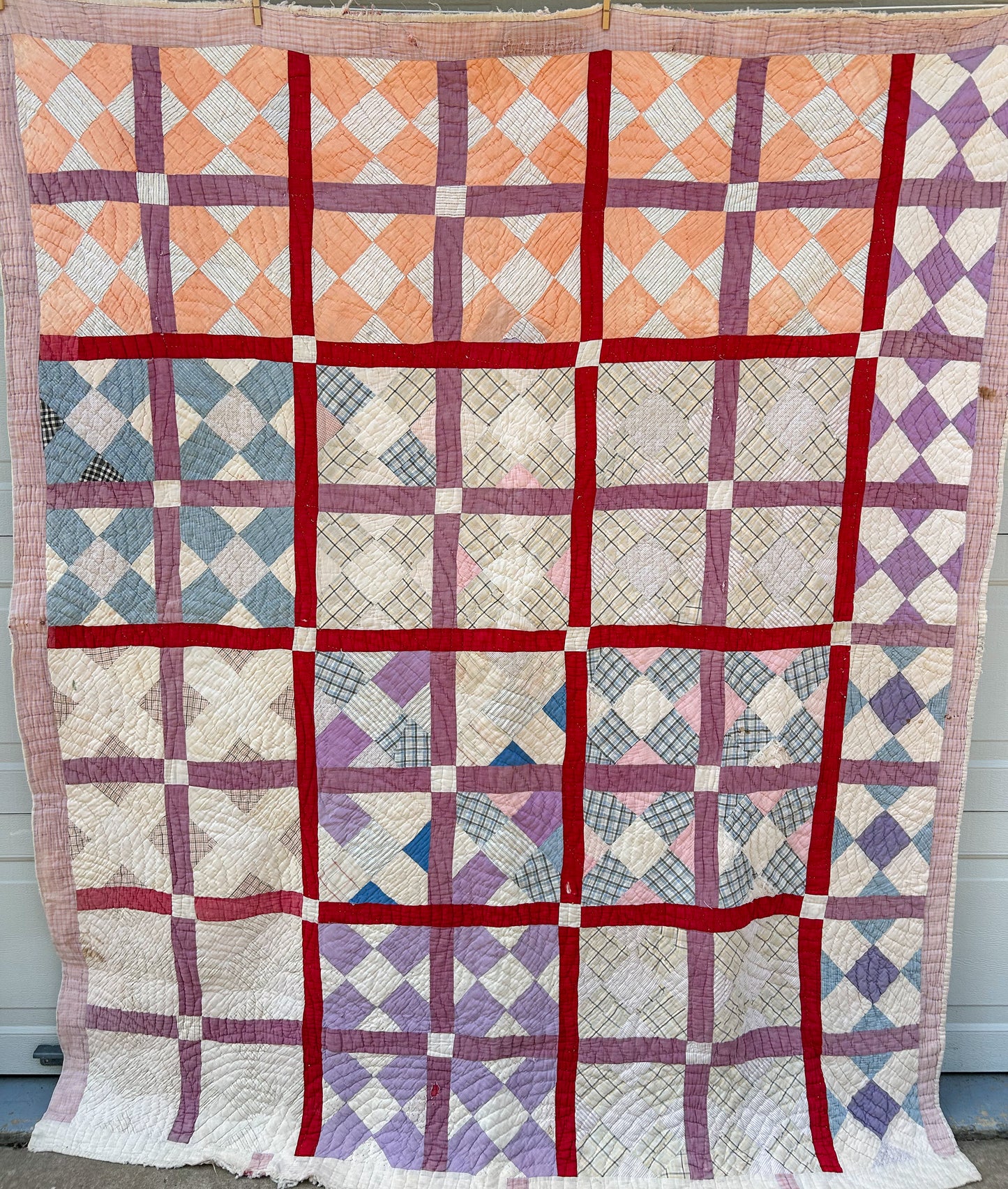 Heavy Antique Handstitched Quilt