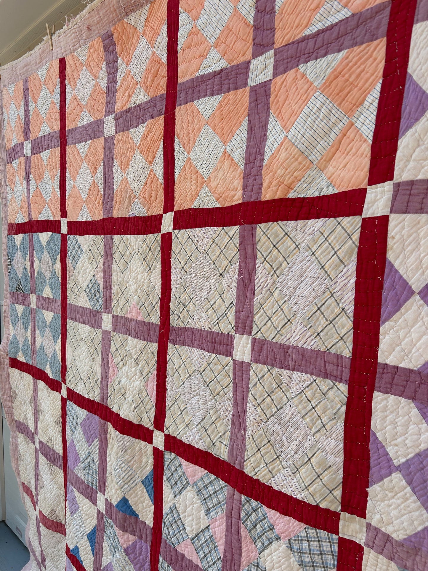 Heavy Antique Handstitched Quilt