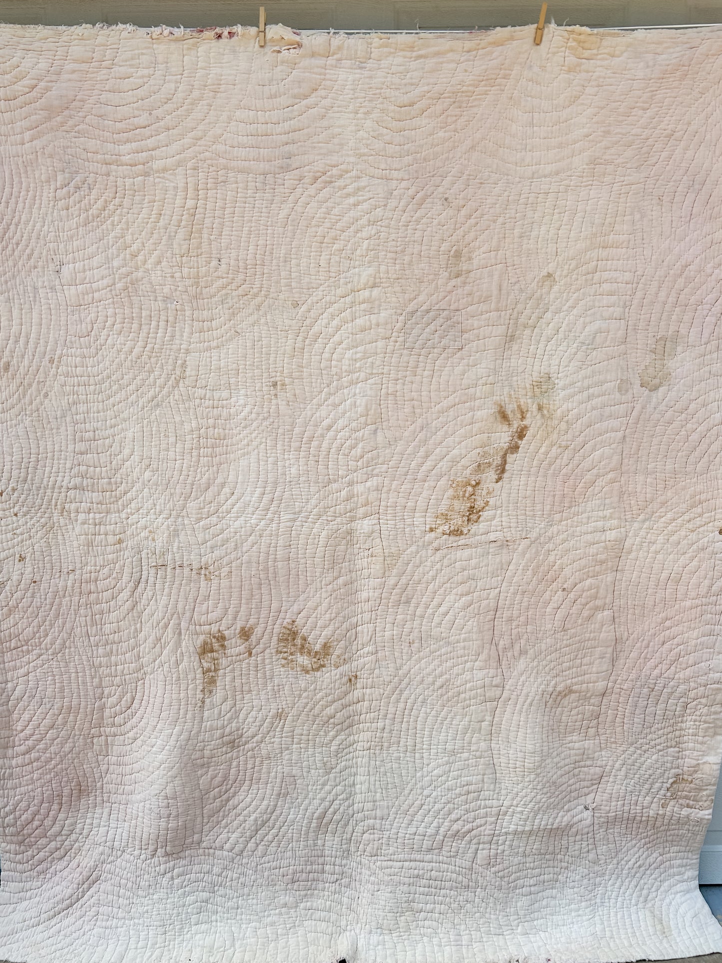 Heavy Antique Handstitched Quilt