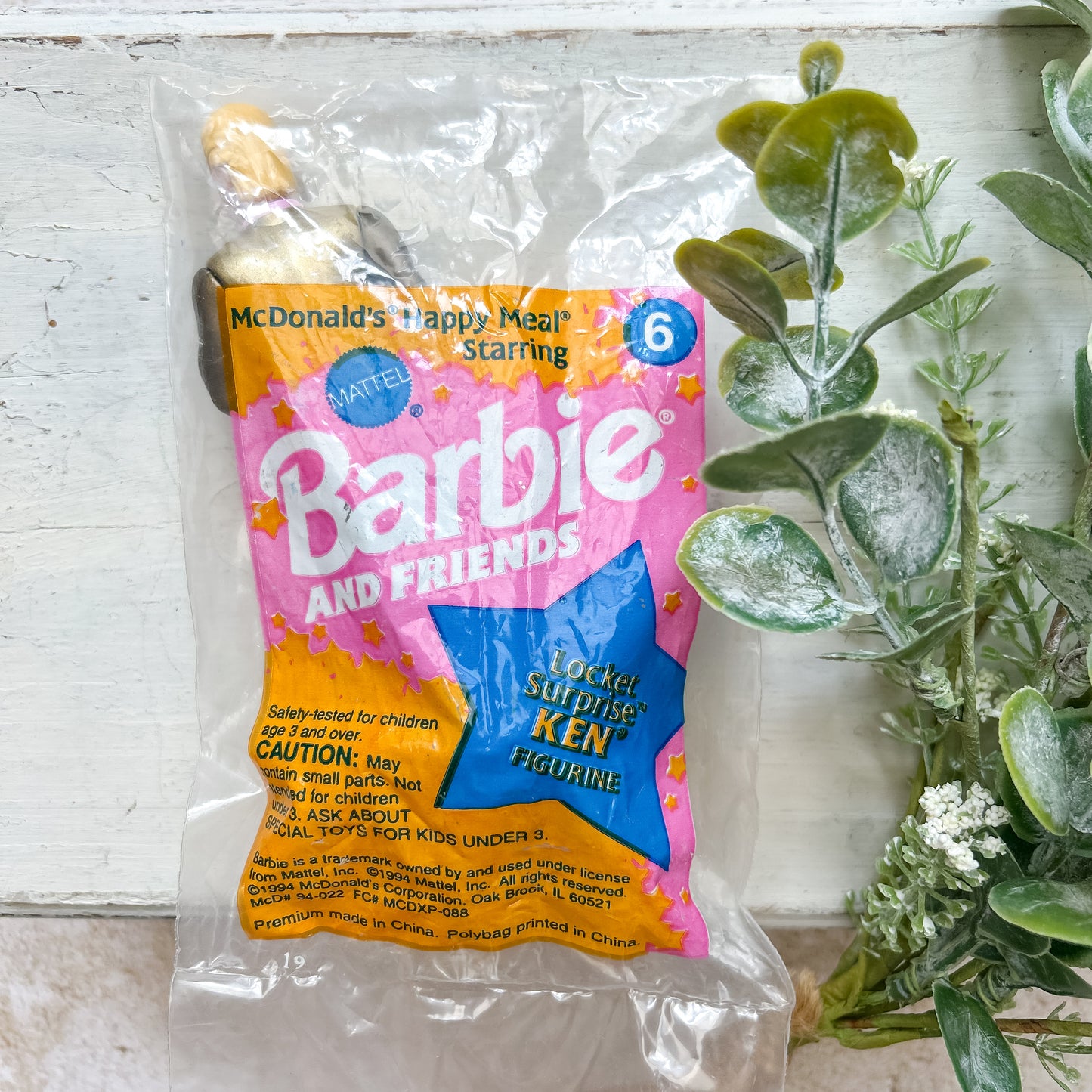 1994 McDonald's Happy Meal Barbie "Locket Surprise Ken"