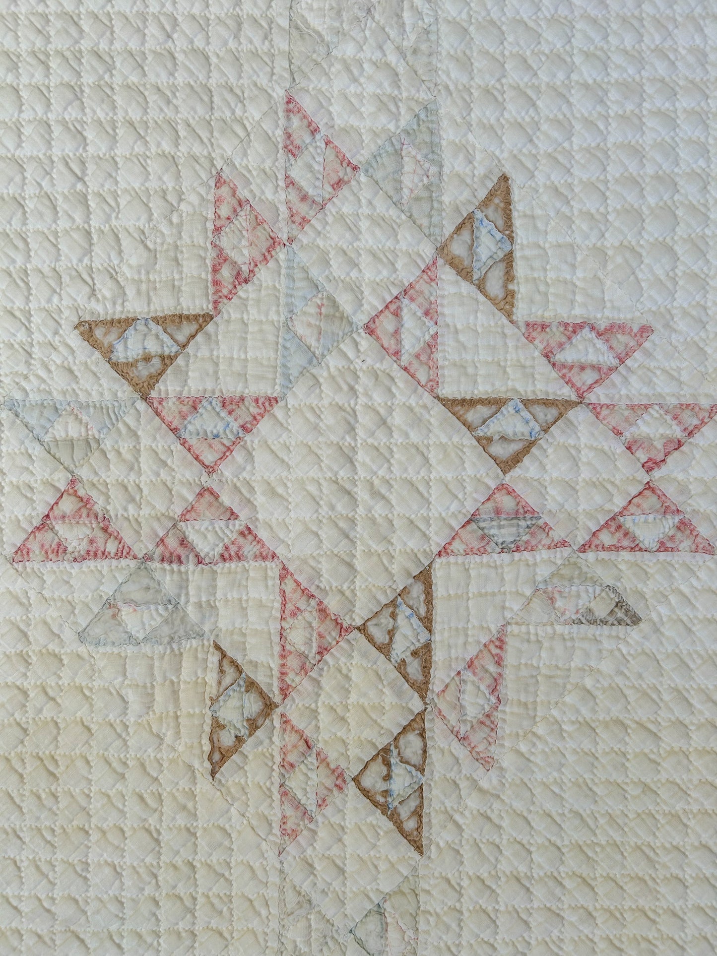 Antique Cream & Pastel Quilt