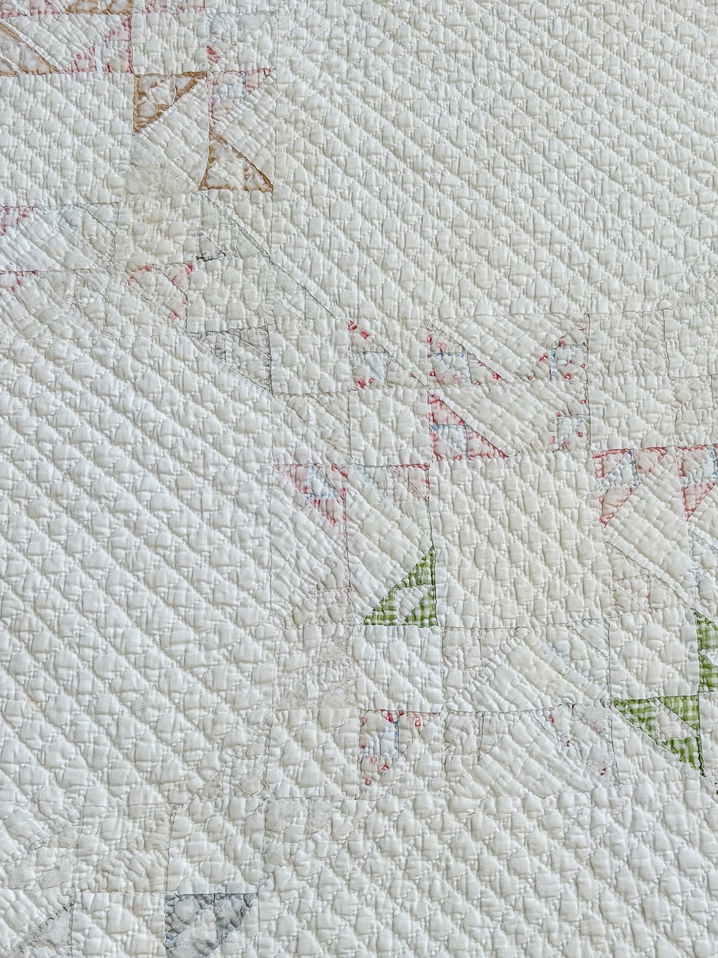 Antique Cream & Pastel Quilt