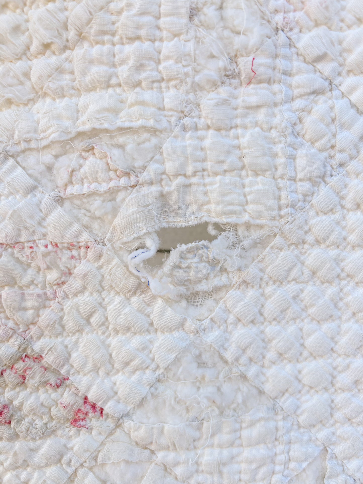 Antique Cream & Pastel Quilt