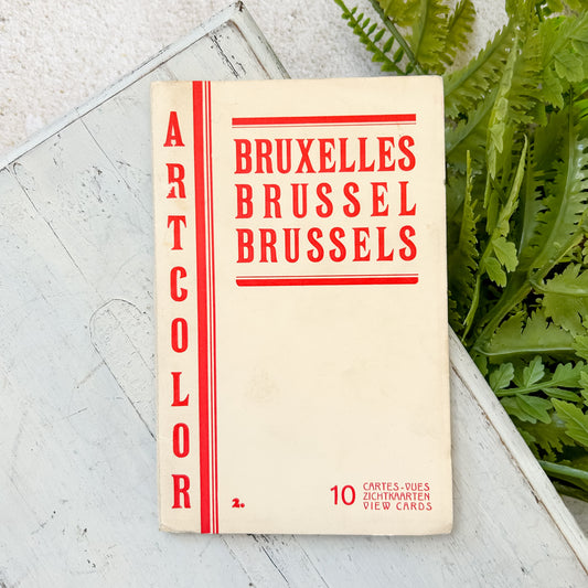 Vintage Brussels Postcard Souvenir Booklet