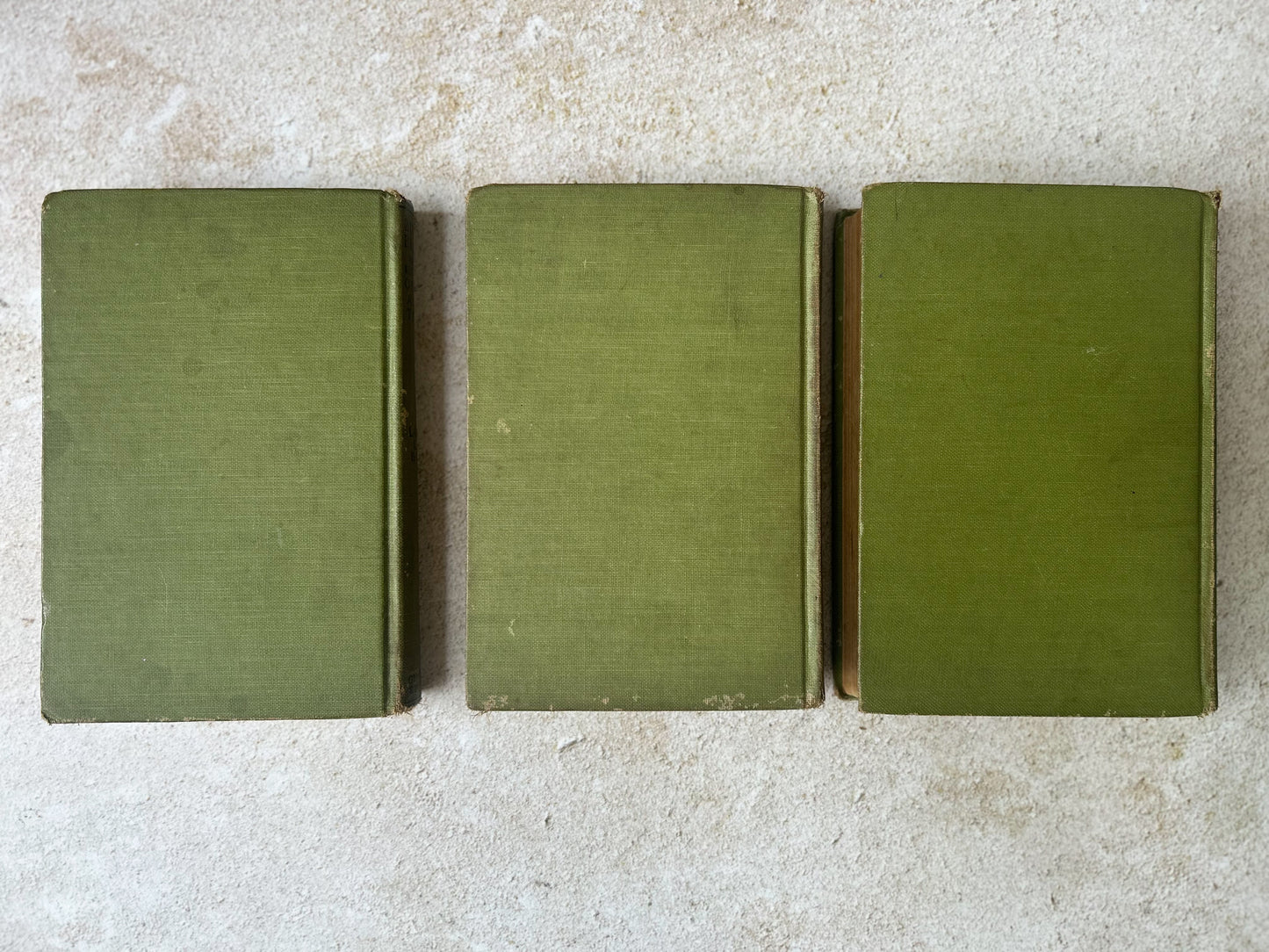 Set 3 Antique Bunny Brown Children's Books