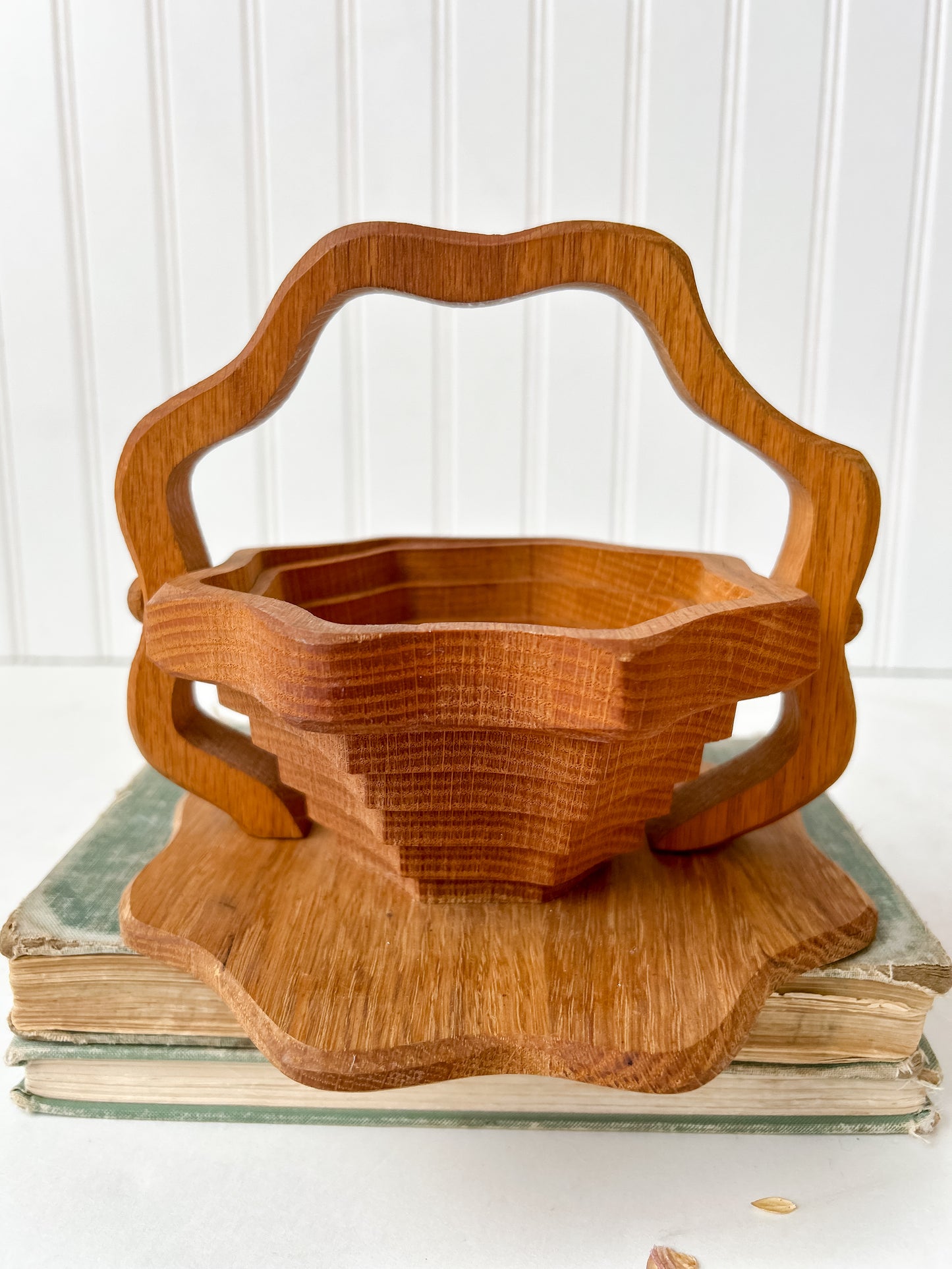 Carved Collapsing Basket