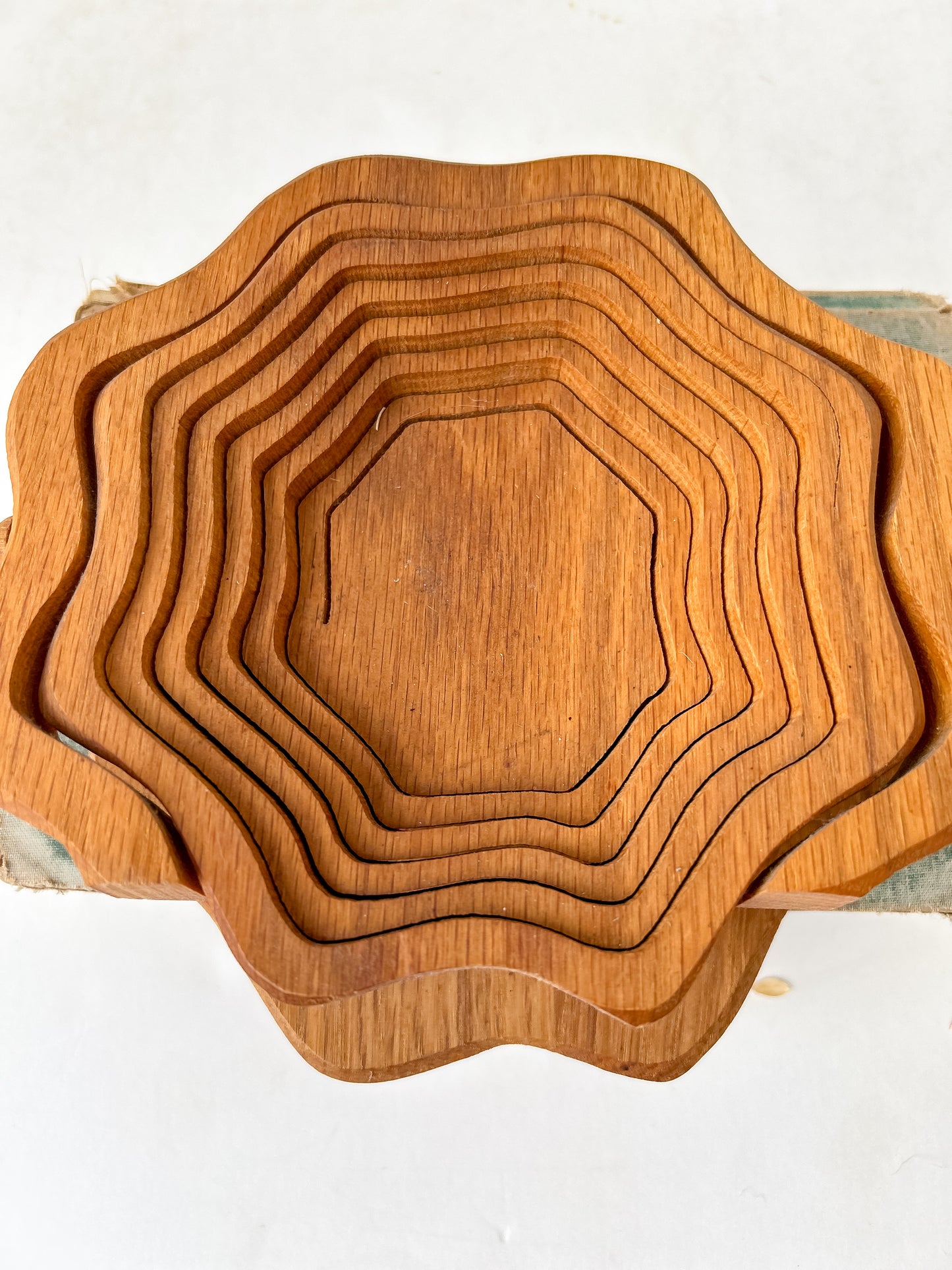 Carved Collapsing Basket