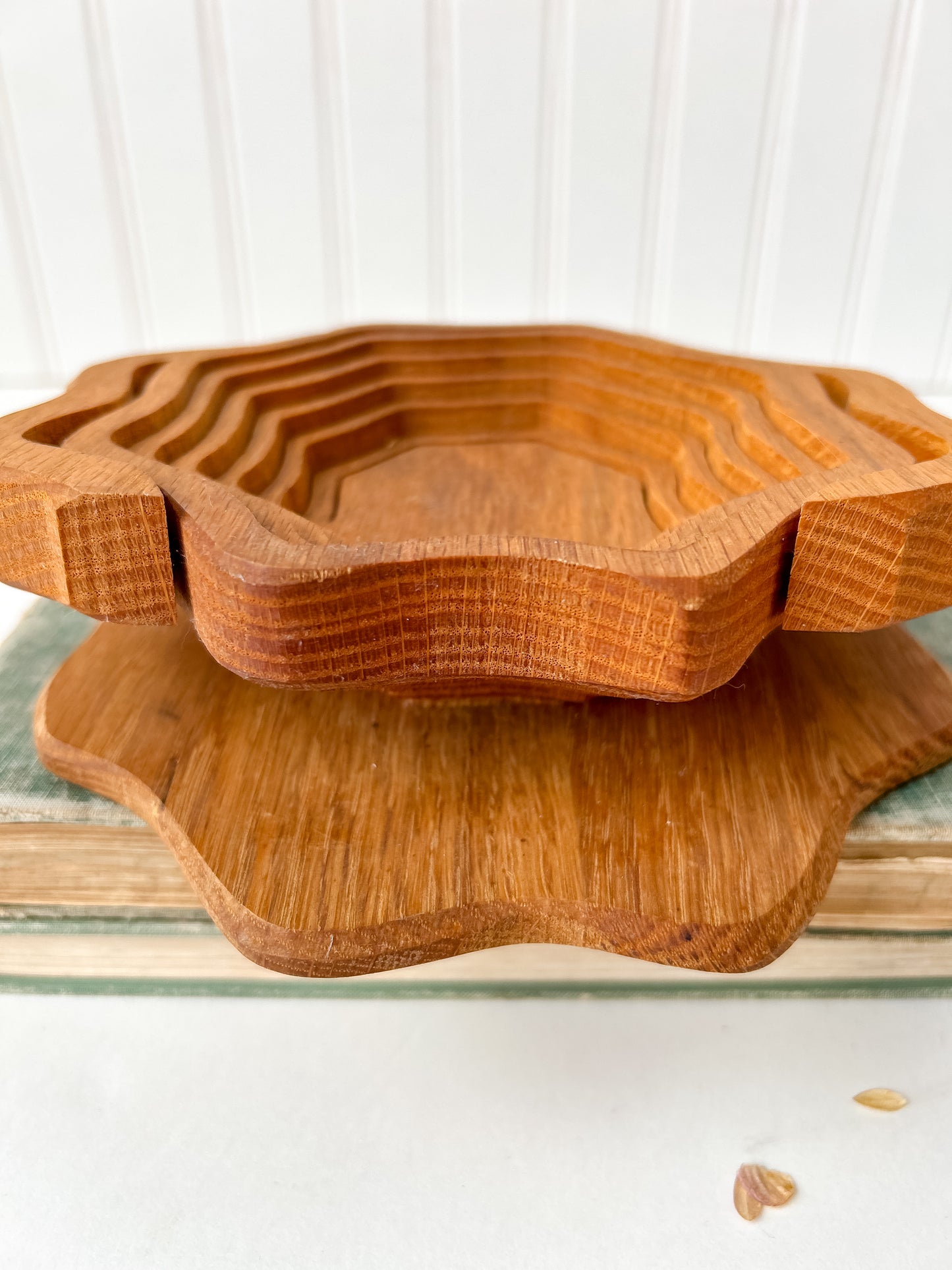 Carved Collapsing Basket