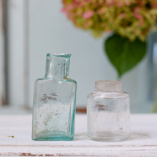 English Glass Inkwells