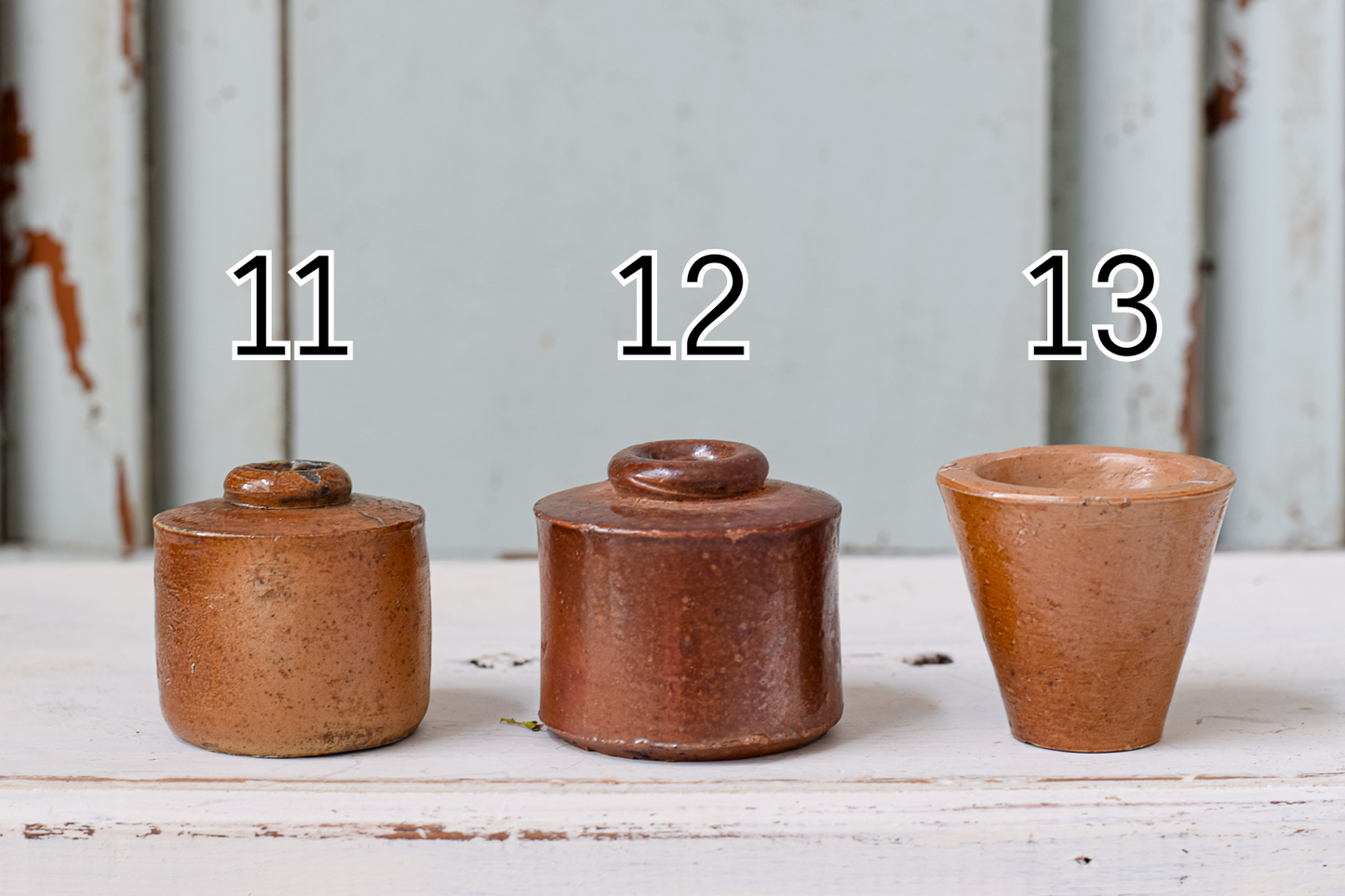 Stoneware Inkwell Bottles