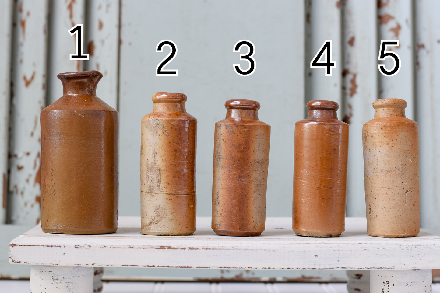 Stoneware Inkwell Bottles