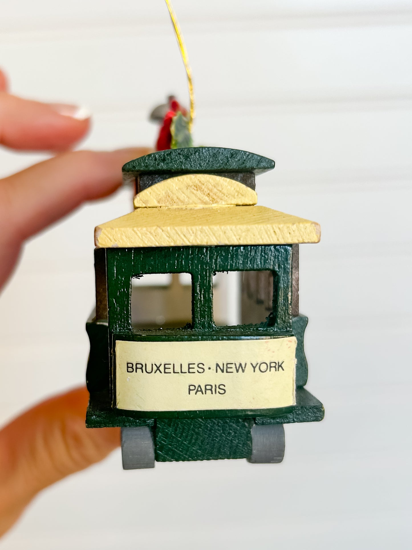 Vintage Godiva Chocolate Streetcar Ornament