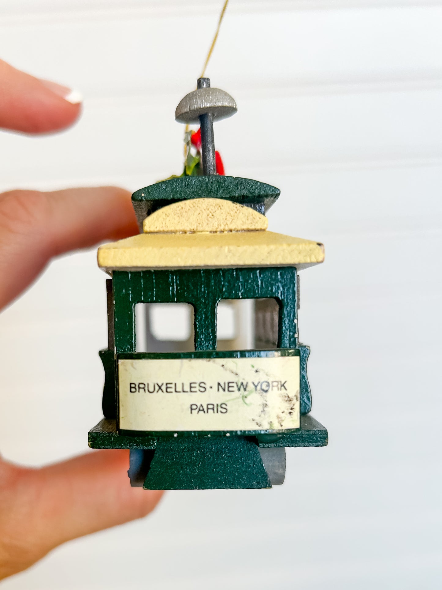 Vintage Godiva Chocolate Streetcar Ornament