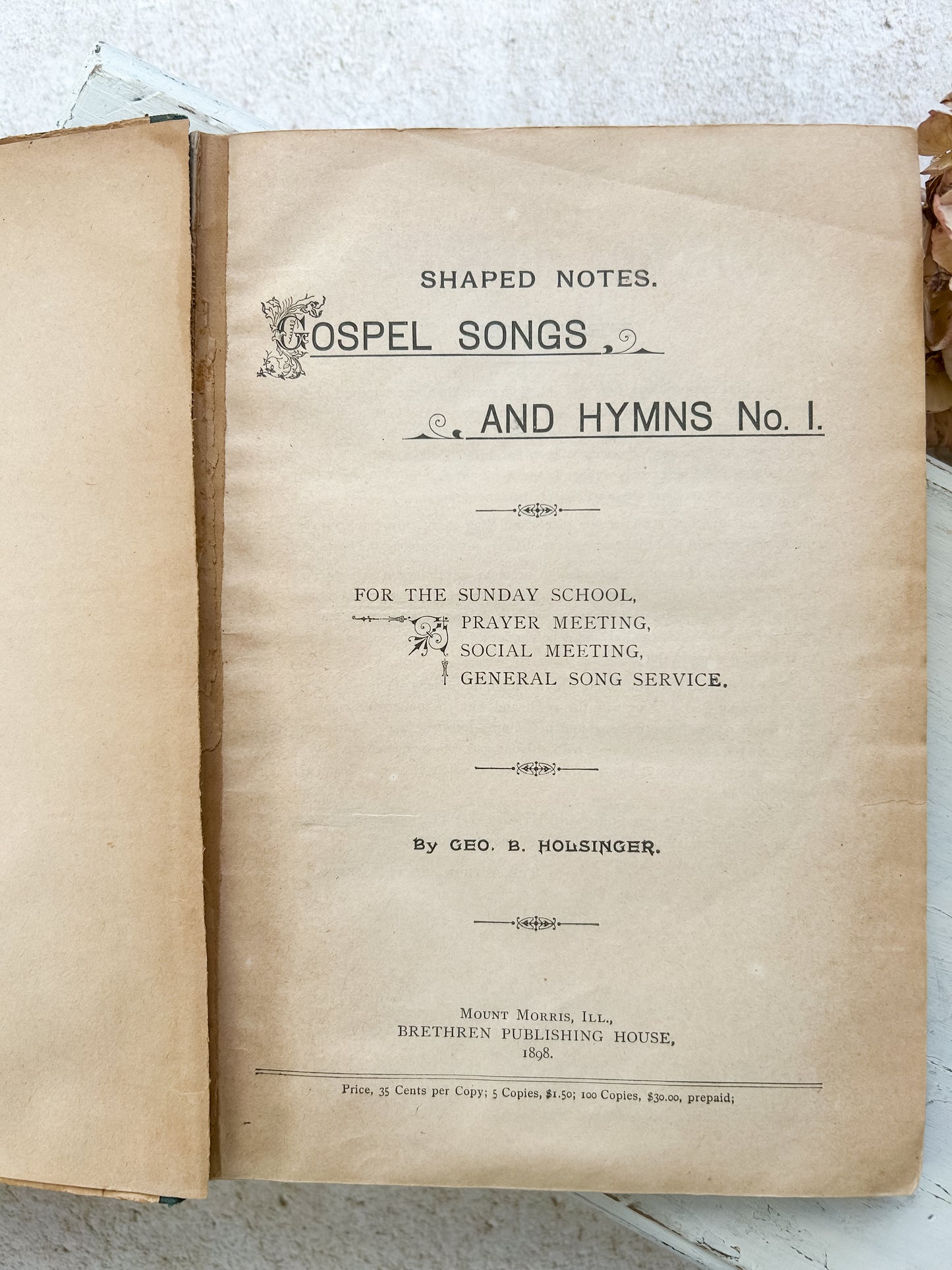 1898 Hymnal