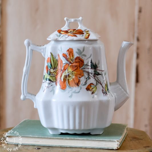 Antique English Ironstone Tea Pot