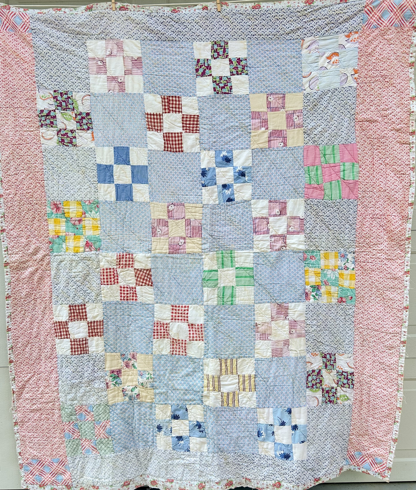 Vintage Nine Block Quilt