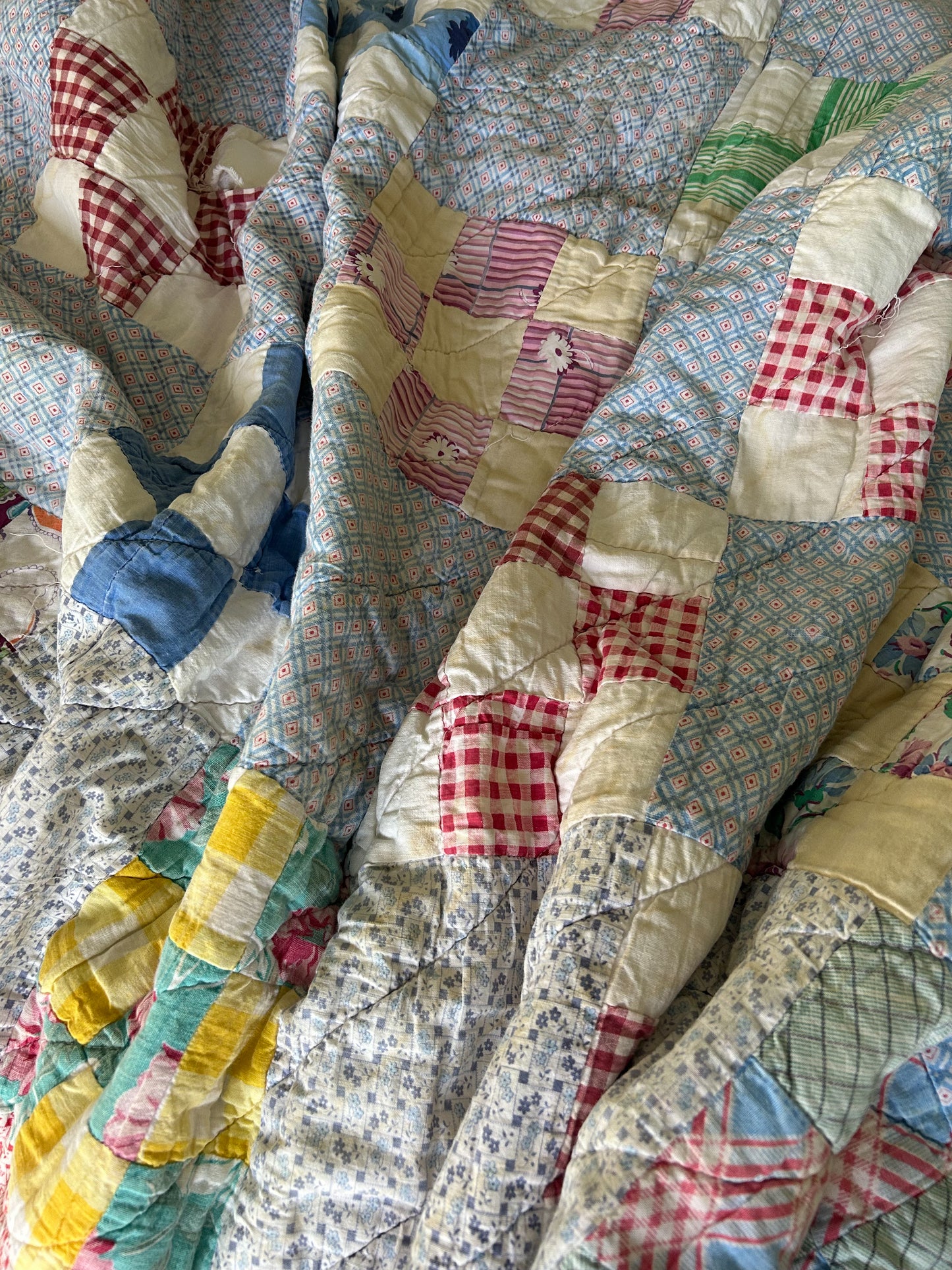 Vintage Nine Block Quilt