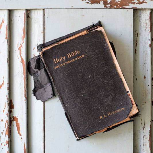 Old Bible with Ephemera