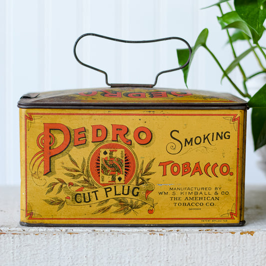 Antique Lunch Box Style Pedro Tobacco Tin