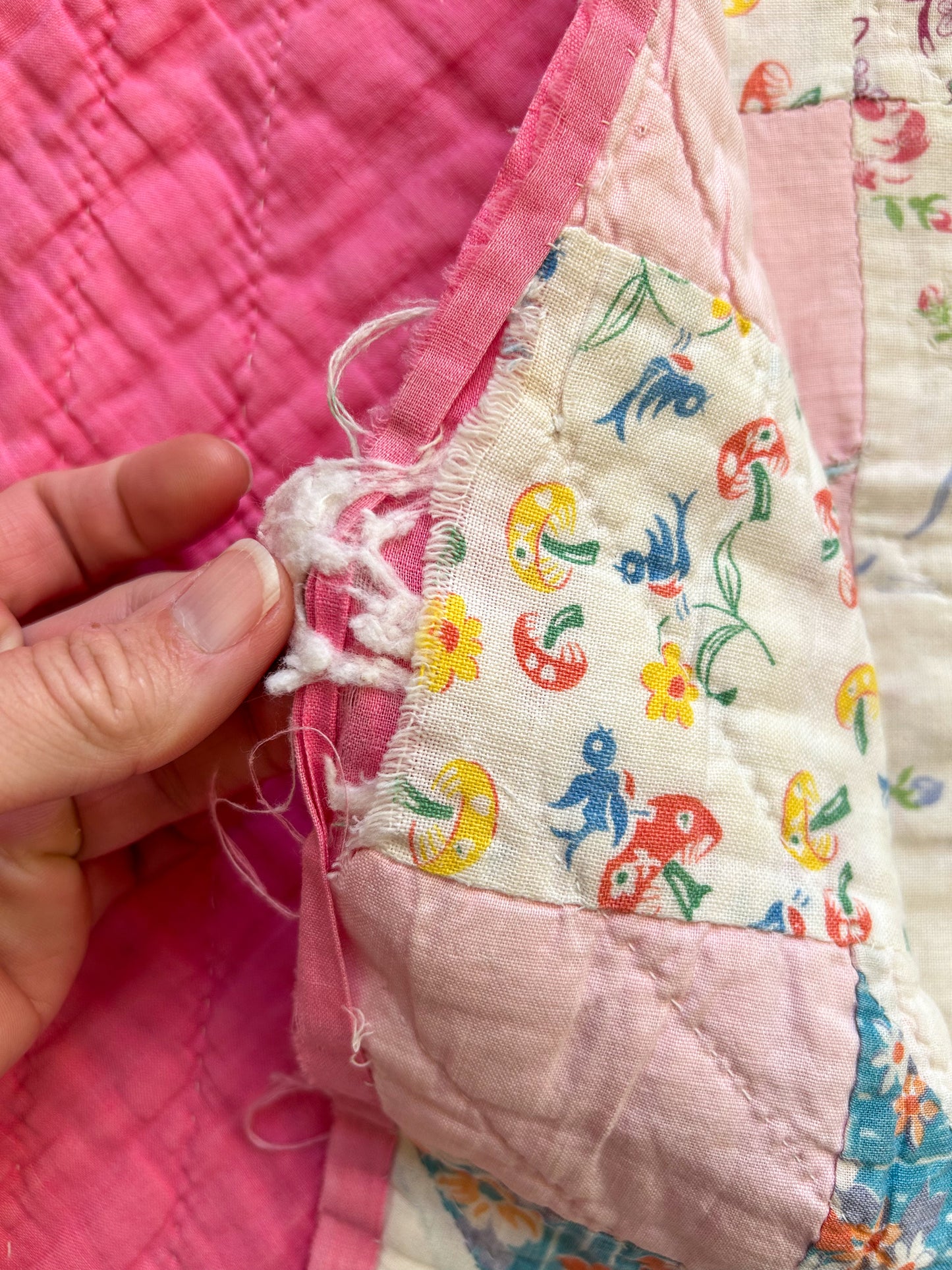 Feedsack Ohio Star Cutter Quilt