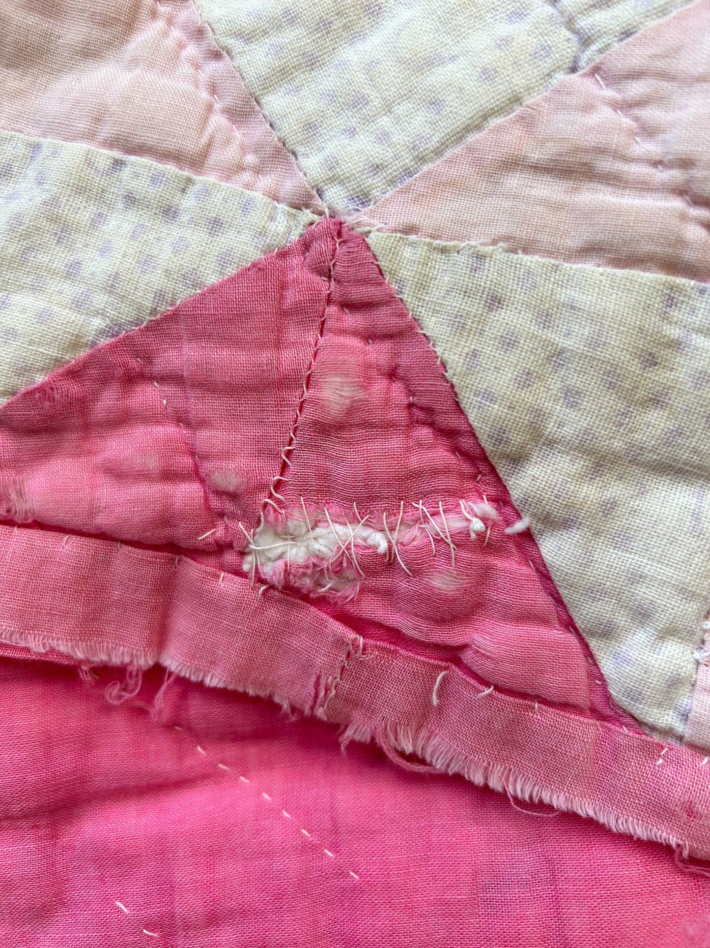 Feedsack Ohio Star Cutter Quilt