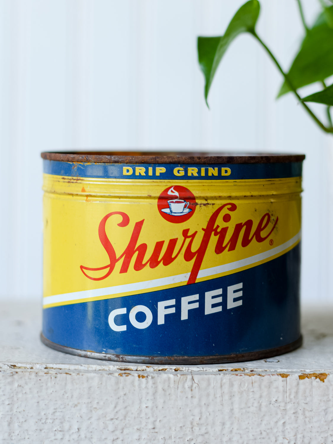 Vintage Shurefine Coffee Tin