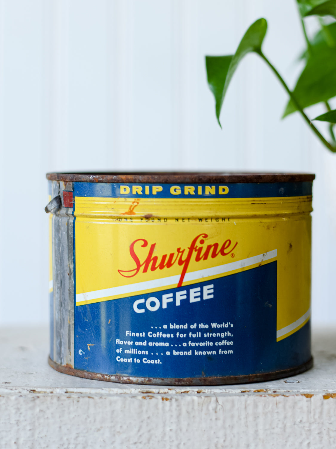 Vintage Shurefine Coffee Tin