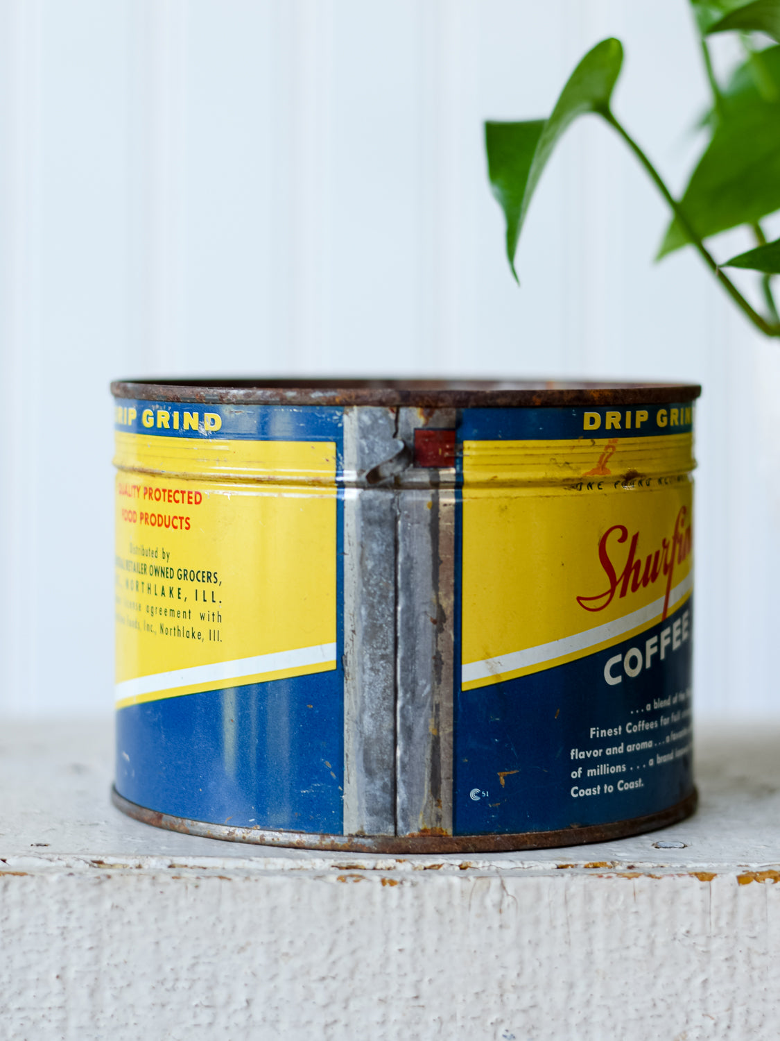 Vintage Shurefine Coffee Tin