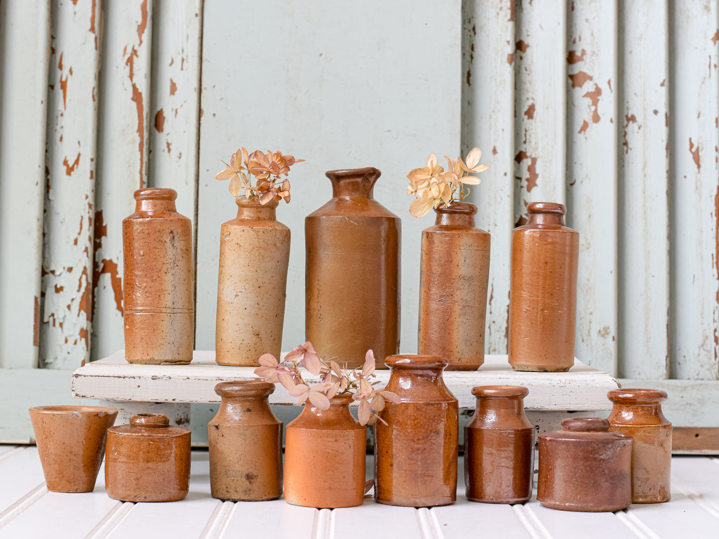 Stoneware Inkwell Bottles