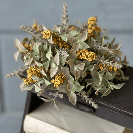 Mustard Autumn Herbs Half Sphere