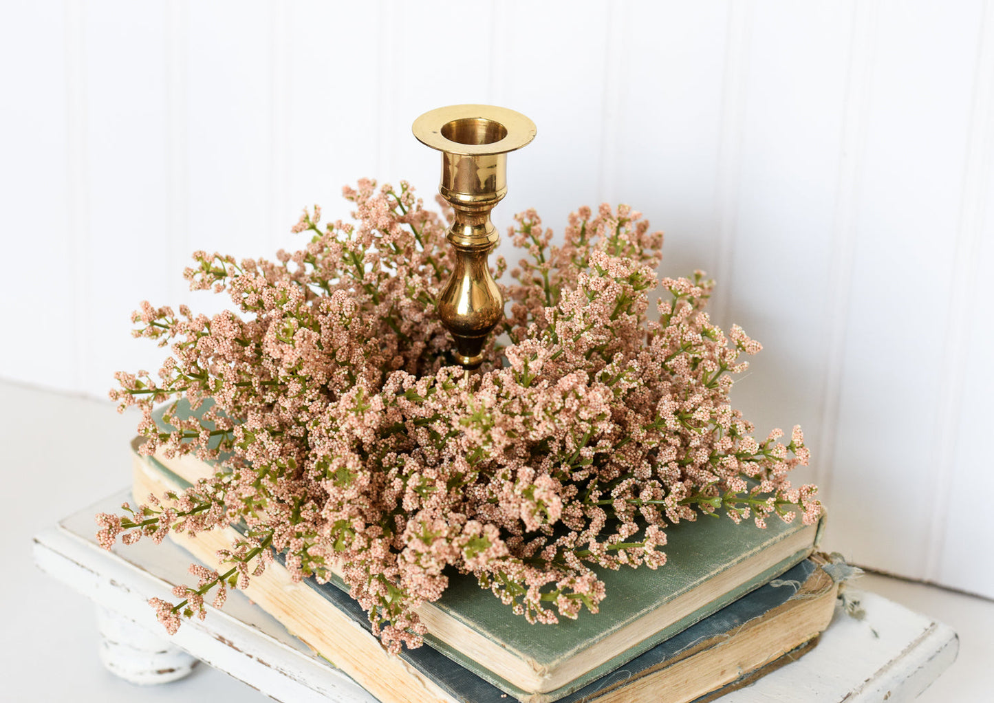 Pink Posy Astilbe Candle Ring